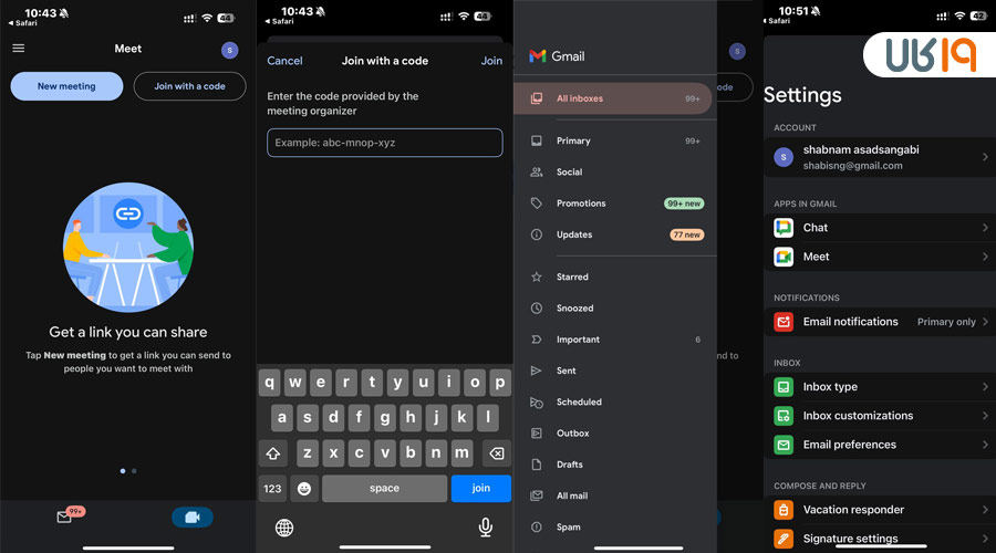گوگل میت برای ایفون