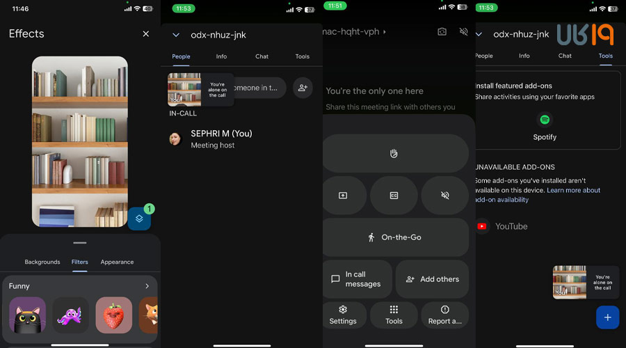 تماس تصویری با گوگل میت