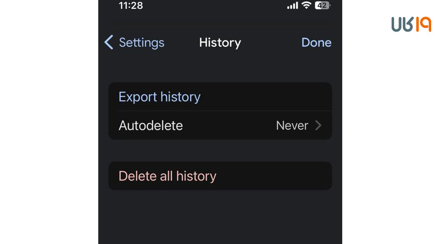 تاریخچه تماس گوگل میت