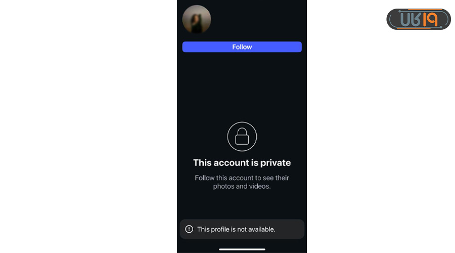 تصویر بلاک شدن در اینستاگرام